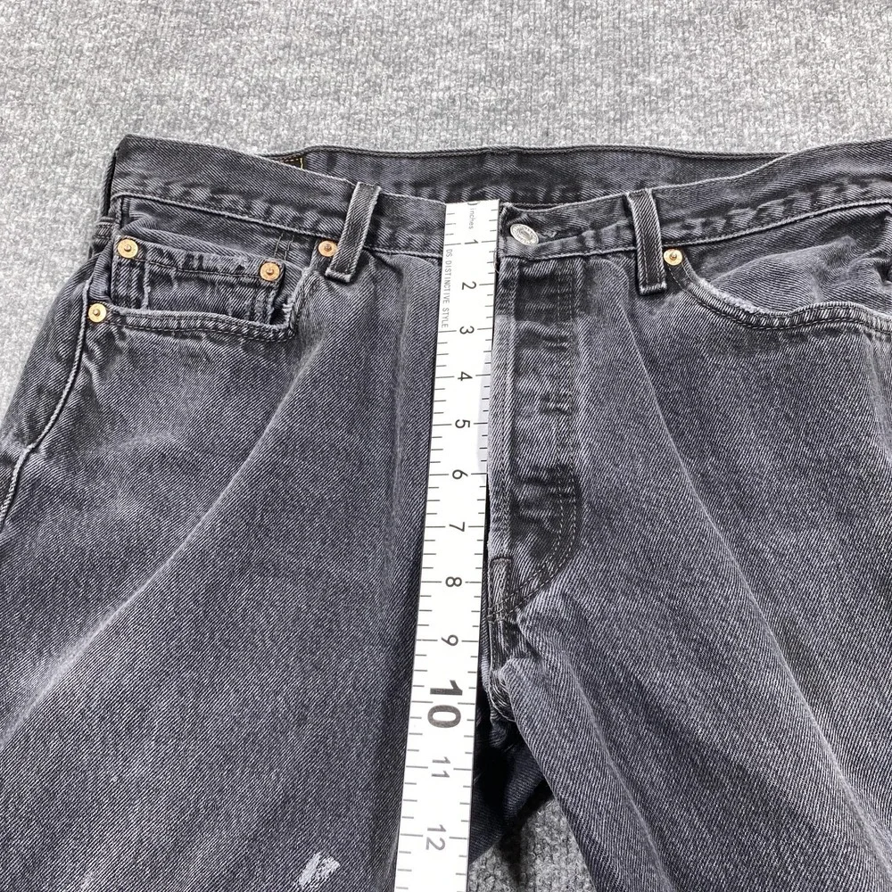 Vintage Levis 501 Jeans Mens 36x30 Fit 34x29 Black‎ Straight Leg Button Fly